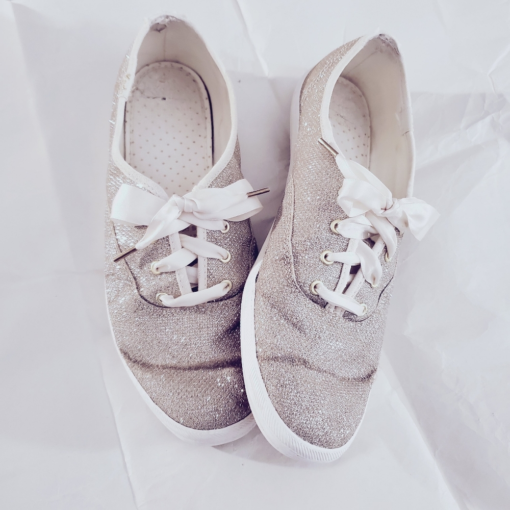 Kate Spade Keds Shimmery Light Gold Keds- Limited Edition 8.5US - Picture 10 of 16